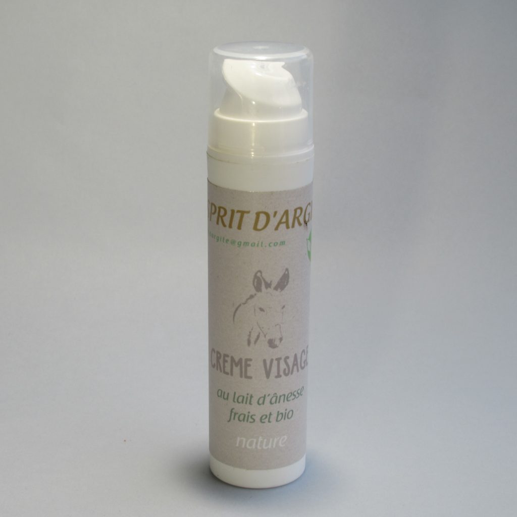 Crème pour le visage au lait d'ânesse