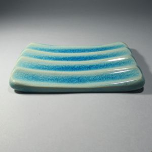 Porte Savon - Bleu Azur Craquelé