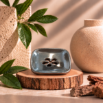Porte savon noir
