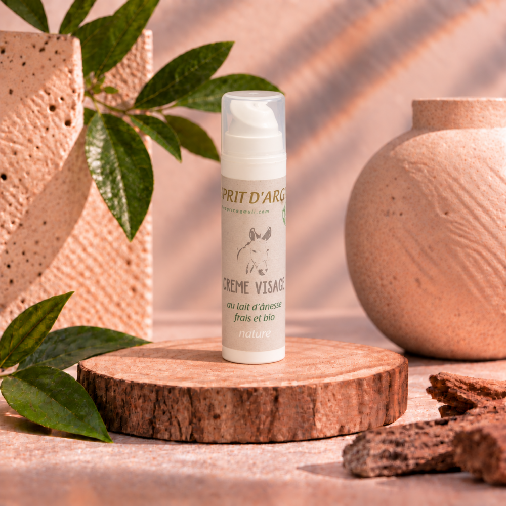 Crème pour le visage au lait d'ânesse